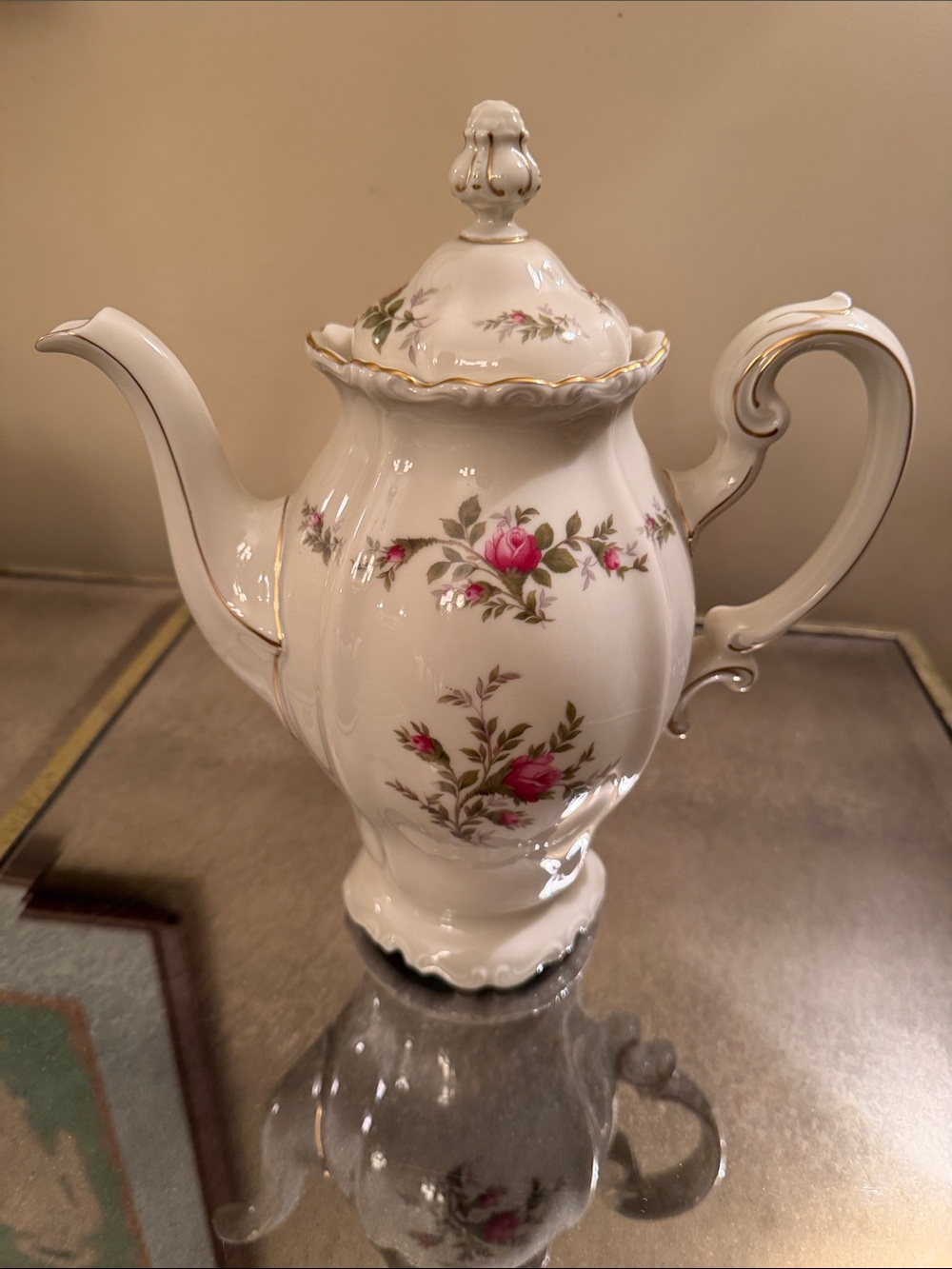 Vintage Rosenthal Pompadour Floral Tea/Coffee Pot – Selb Germany